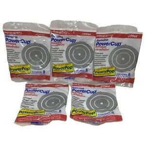 Popcorn Presto PowerCup PowerPop Genuine Microwave Concentrates 09964 Lot 5 NEW
